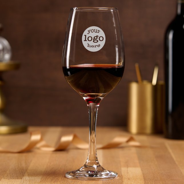 Custom Business Event Bar Logo Branded Engraved Wine Glass (Custom Business Event Bar Logo Branded Engraved Wine Glass)