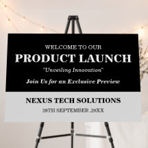 Custom Business Event Welcome Sign