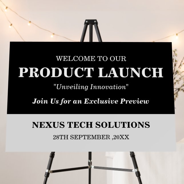 Custom Business Event Welcome Sign (In Situ (Stand))