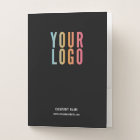 Custom Business Folders with Logo and Card Slot