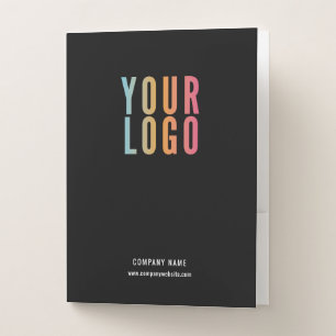 Custom Business Folders with Logo and Card Slot