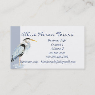 Custom Business Great Blue Heron Bird Business Car Card