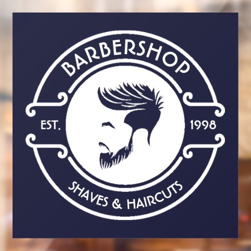 Custom Business Hair Stylist Logo Window Cling