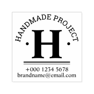 Custom Business Handmade Self Inking Rubber Stamp