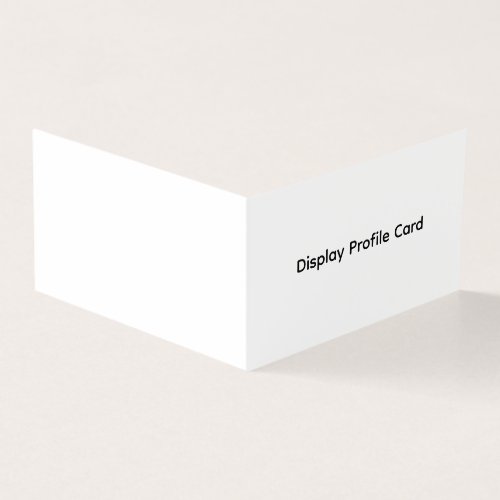 Custom Business Information Display Profile Card