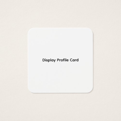 Custom Business Information Display Profile Card