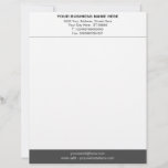 Custom Business Letterhead Choose Colors and Font<br><div class="desc">Custom Colors and Font - Simple Personalized Your Modern Design Letterhead - Add Your Name - Company / Address - Contact Information / or Logo / more - Resize and move or remove and add elements / image with Customization tool ! Choose Font / Size / Colors ! Good Luck...</div>
