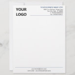 Custom Business Letterhead Logo and QR Code URL<br><div class="desc">Your Colors and Font - Simple Personalized Modern Design Business Office Letterhead with Logo and QR Code ( back side ) - Add Your Logo - Image / Business Name - Company / Address - Contact Information and QR Code URL - Resize and move or remove and add elements /...</div>
