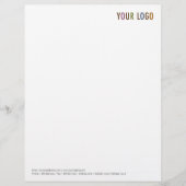 Custom Business Letterhead Stationery with Logo (Front)