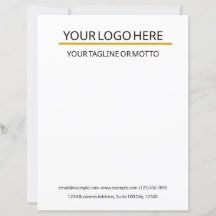 Custom Business Letterhead Template