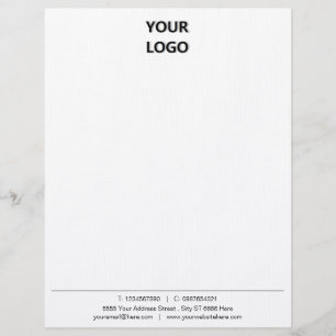Custom Business Letterhead Template with Logo