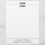 Custom Business Letterhead with Logo<br><div class="desc">Custom Colors and Font - Your Business Letterhead with Logo Address and Contact Information - Add Your Logo - Image / Address and Contact info / more - with Customization Tool ! Choose colors / font / size. Good Luck - Be Happy :)</div>