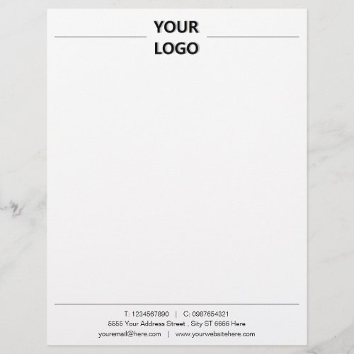 Custom Business Letterhead with Logo