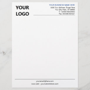 Custom Business Letterhead with Logo Template
