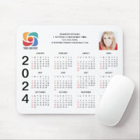 Custom Business Logo 2024 Company Calendar Magnet