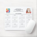 Custom Business Logo 2025 Company Calendar Magnet Mouse Pad<br><div class="desc">This modern business mousepad calendar is custom made with your professional company name under the the agent name. This minimalist black and white calendar features your logo on one side and personalized photo on the other. Contemporary marketing tools for a corporation in 2025. The days of the week start with...</div>