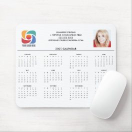Custom Business Logo 2025 Company Calendar Magnet Mouse Pad