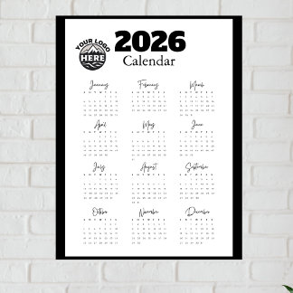 Custom Business Logo 2026 Calander Magnetic Card