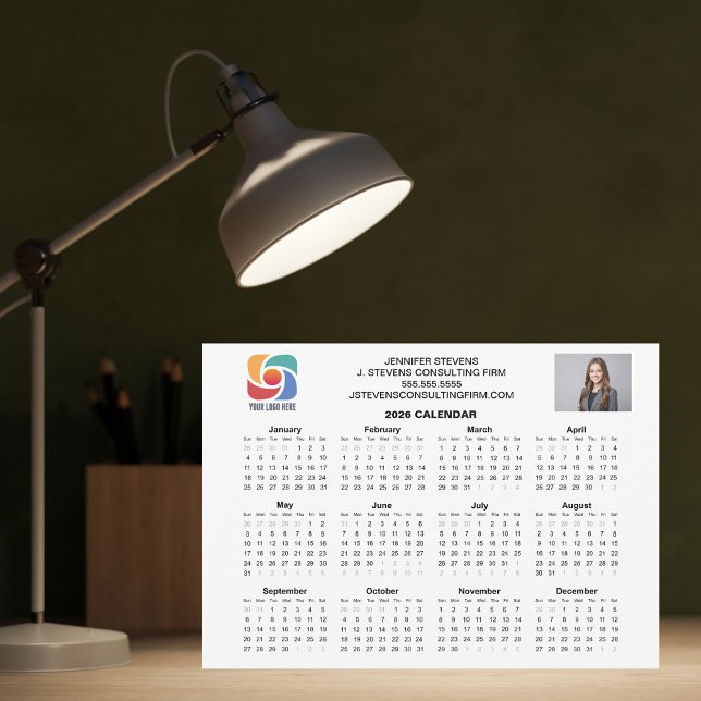 Custom Business Logo 2026 Company Calendar Card (Creator Uploaded)