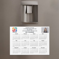 Custom Business Logo 2027 Company Calendar Magnet