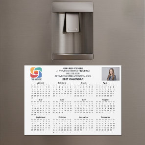 Custom Business Logo 2027 Company Calendar Magnet