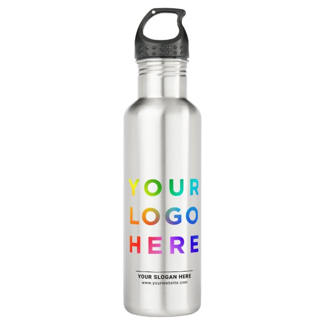 Custom Business Logo 24 oz Stainless Steel Water Bottle (Front)