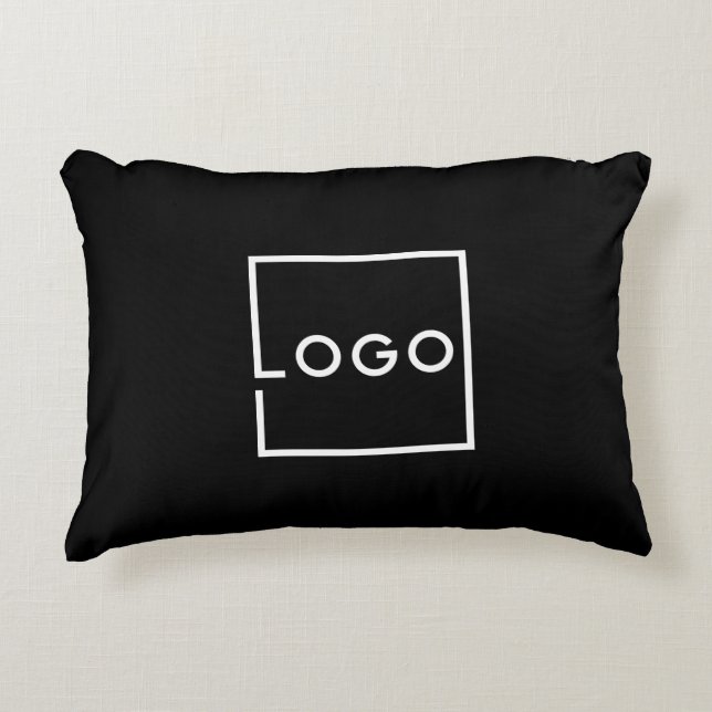 Custom Business Logo Accent Pillow (Front)