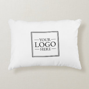 Custom Business Logo Accent Pillow