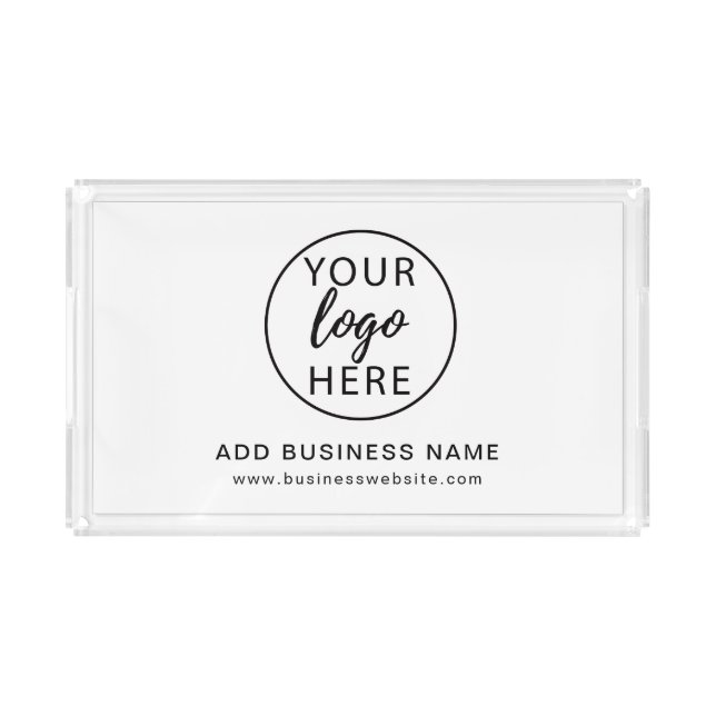 Custom Business Logo Acrylic Tray (Front)