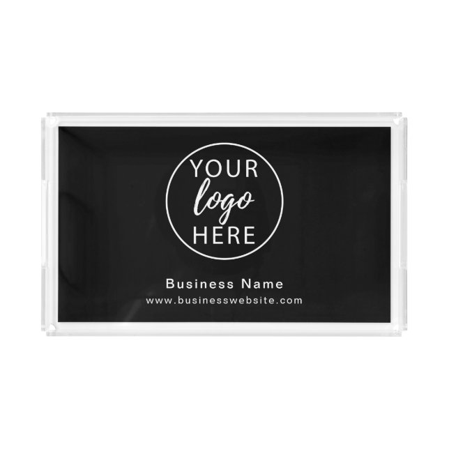 Custom Business Logo Acrylic Tray (Front)