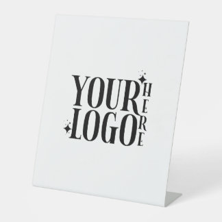 custom business logo advertising pedestal sign