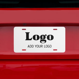 Custom Business Logo Aluminum Metal License Plate