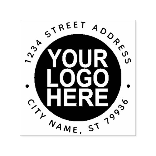 Custom Business Logo and Company Address Self_inking Stamp