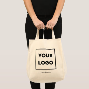 Custom Business Logo and Company Website 2-sided Tote Bag