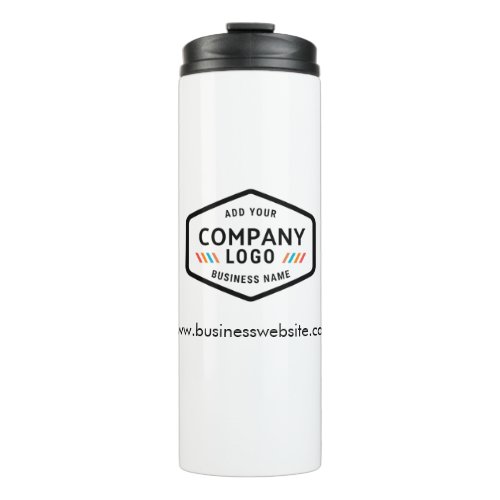 Custom Business Logo and Company Website Address Thermal Tumbler
