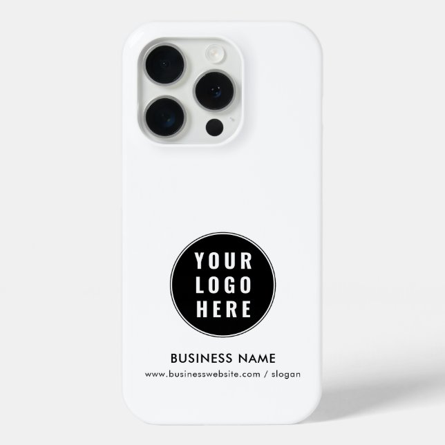 Custom Business Logo and Company Website Case-Mate iPhone Case (Back)