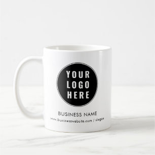 Custom Business Logo and Company Website Custom Coffee Mug