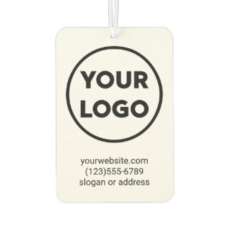 Custom Business Logo and Contact Info Promotional Air Freshener