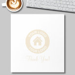 Custom Business Logo And Message Notepad<br><div class="desc">Upload your logo, add your message, and create your business promotional notepad. Click CUSTOMIZE FURTHER to change the background color. You can TRANSFER this DESIGN on other Zazzle products and adjust it to fit most of the Zazzle items. You can also click the CUSTOMIZE FURTHER to add, delete or change...</div>