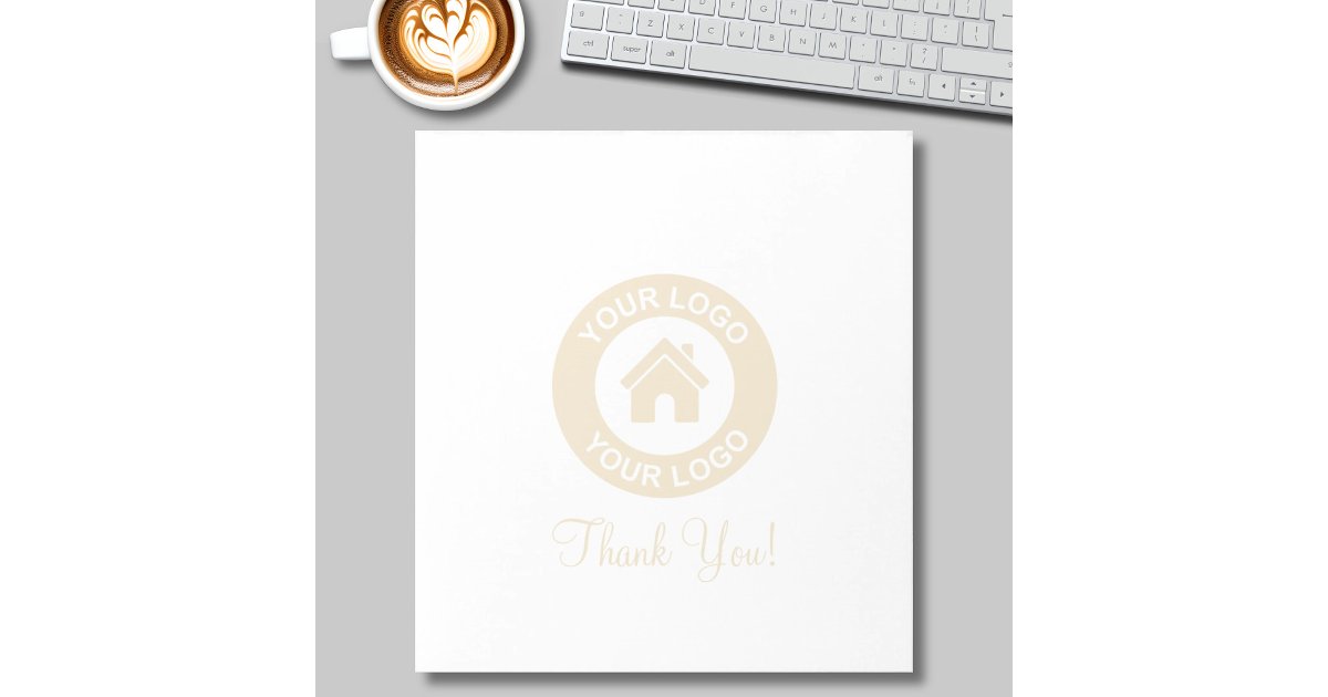 Custom Business Logo And Message Notepad | Zazzle