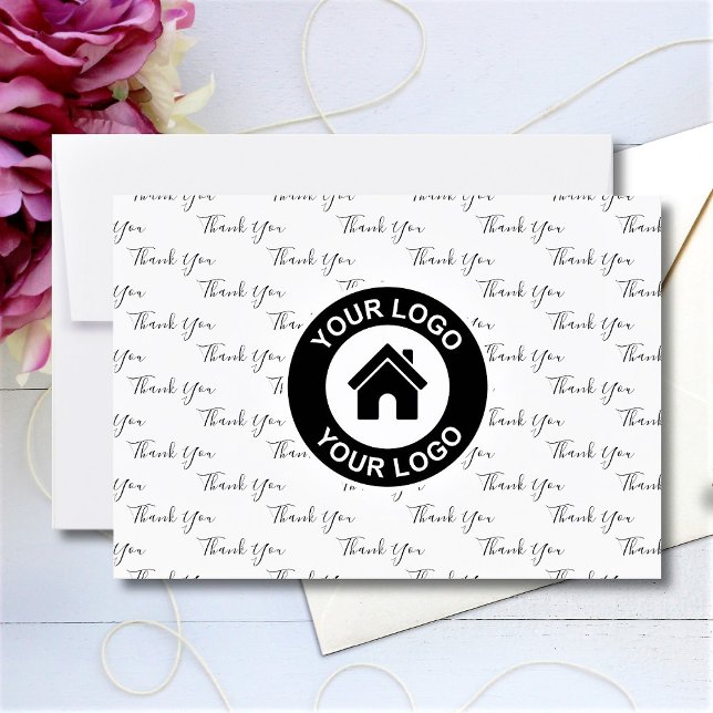Custom Business Logo And Message Thank You Card (Creator Uploaded)