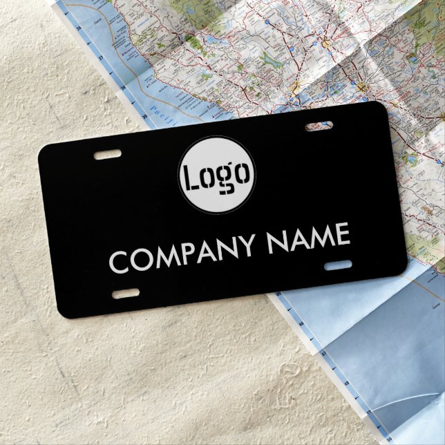 Custom Business Logo And Name License Plate (In Situ)