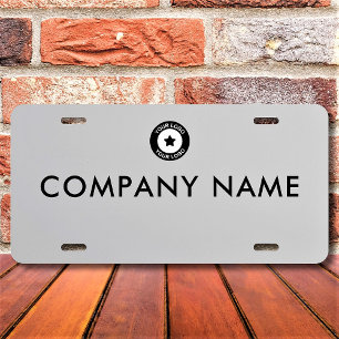 Custom Business Logo And Name License Plate