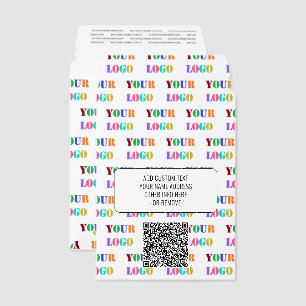 Custom Business Logo and QR Code Envelope Mailers