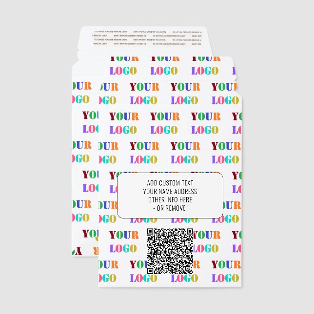 Custom Business Logo and QR Code Envelope Mailers (Front & Back)