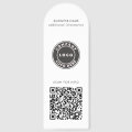 Custom Business Logo and QR Code Modern Bookmarks | Zazzle