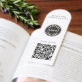 Custom Business Logo and QR Code Modern Bookmarks | Zazzle