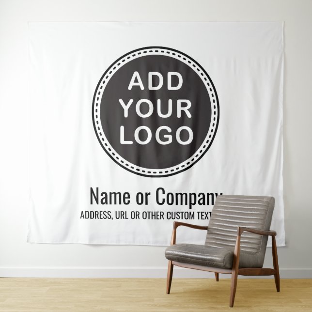 Custom business logo and text backdrop (In Situ (Horizontal))