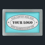 Custom Business Logo and Text Belt Buckle Template<br><div class="desc">Custom Colors and Fonts - Design Your Own Personalized Belt Buckle with Your Company Logo Name Website or Custom Text Promotional Business or Modern Personal Belt Buckles / Gift - Add Your Logo - Image - Photo or QR Code / Name - Company / Website or E-mail or Phone -...</div>