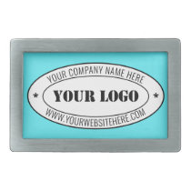Custom Business Logo and Text Belt Buckle Template